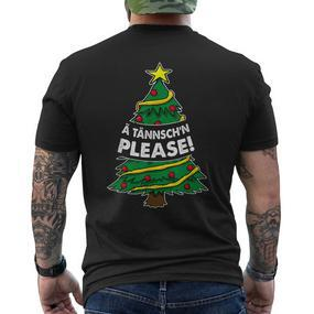 Ä Tännsch'n Please Lustiges Weihnachts T-Shirt mit Rückendruck - Seseable De