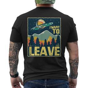 Alien & Ufo For An Alien Lover T-Shirt mit Rückendruck - Seseable De