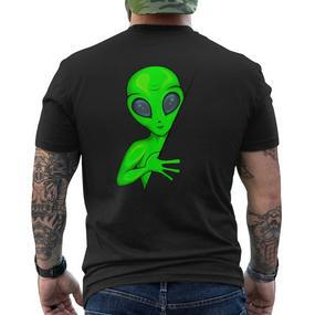 Alien Ufo Children's T-Shirt mit Rückendruck - Seseable De