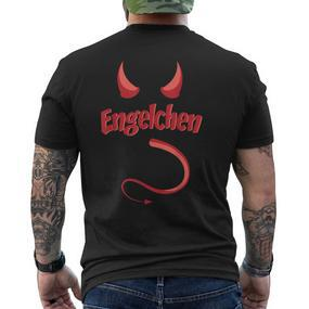 Angel Angel Devil Costume Carnival T-Shirt mit Rückendruck - Seseable De