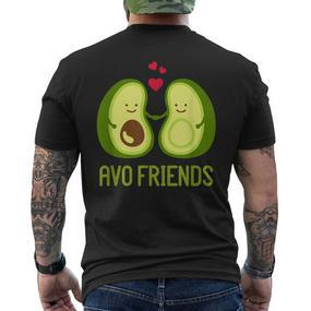 Avocado Friends T-Shirt mit Rückendruck - Seseable De