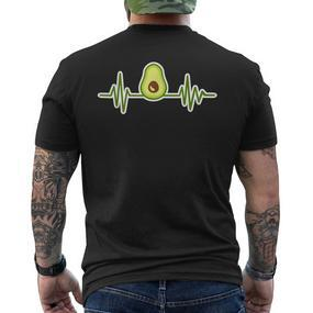 Avocado Heartbeat T-Shirt mit Rückendruck - Seseable De