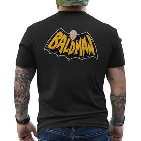 Baldman Bald For Bald T-Shirt mit Rückendruck - Seseable De