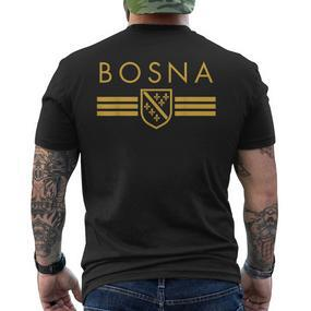 Balkan Bosnia And Herzegovina Bosnian Slogan T-Shirt mit Rückendruck - Seseable De