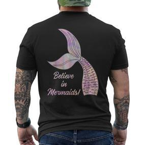 Believe In Mermaids Believe In Mermaids T-Shirt mit Rückendruck - Seseable De