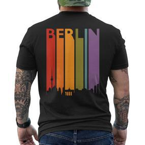 Berlin Skyline Retro Souvenir Vintage Berlin T-Shirt mit Rückendruck - Seseable De