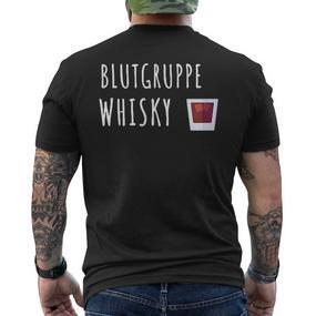 Blutrupp Whisky Scotch Whisky Drinker T-Shirt mit Rückendruck - Seseable De
