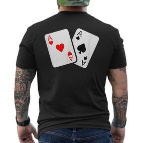 Card Game Spades And Heart As Cards For Skat And Poker T-Shirt mit Rückendruck - Seseable De