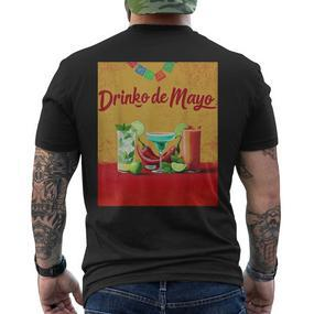 Cinco De Drinko Bitchachos Margarita Trinkt Cinco De Mayo T-Shirt mit Rückendruck - Seseable De