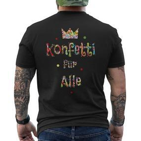 Confetti For All Fun Fancy Dress Carnival Confetti T-Shirt mit Rückendruck - Seseable De