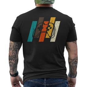 Controller Retro Gamer T-Shirt mit Rückendruck - Seseable De