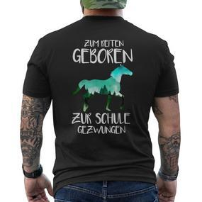 Cool Rider Zum Reitergeboren Zum Schule Gezwungen T-Shirt mit Rückendruck - Seseable De