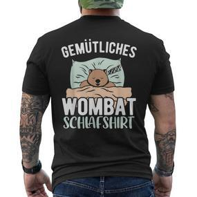 Cosy Wombat Sleep Wombat T-Shirt mit Rückendruck - Seseable De