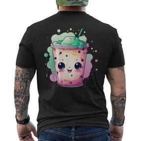 Cute Bubble Tea I Milk Tea I Bubble Tea T-Shirt mit Rückendruck - Seseable De
