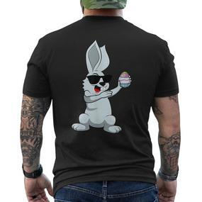 Dabbing Easter Bunny Easter Dab Dance Easter Bunny T-Shirt mit Rückendruck - Seseable De