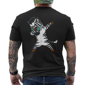 Dabbing Zebra Zebra Dab T-Shirt mit Rückendruck - Seseable De