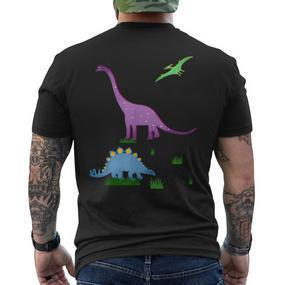 Dinosaur For Children And Adults Brachiosaurus T-Shirt mit Rückendruck - Seseable De