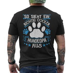 Dog Grandpa Grandpa S T-Shirt mit Rückendruck - Seseable De