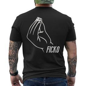 'Du Bisch Ein Ficko' 'Du Bisch Ein Ficko' 'Resin- T-Shirt mit Rückendruck - Seseable De