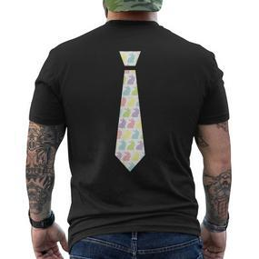 Easter Bunny Tie Happy Easter Boys T-Shirt mit Rückendruck - Seseable De