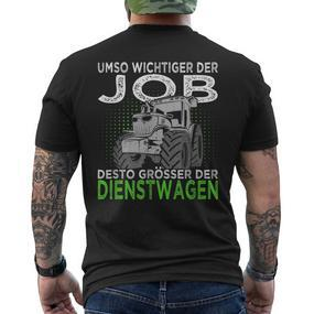 With Echte Männer Fahren Traktors S T-Shirt mit Rückendruck - Seseable De
