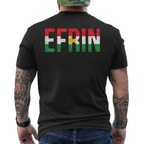 Efrin Kurdistan Flag Kurdi Kurdi Kurdistan Efrin S T-Shirt mit Rückendruck - Seseable De