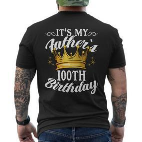Es Ist Der 100 Geburtstagon Crown 100 Geburtstag T-Shirt mit Rückendruck - Seseable De