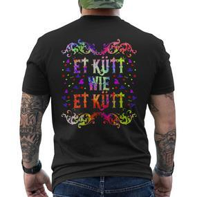 Et Kütt Wie Et Kütt Et Kütt Wie Et Kütt German Langu T-Shirt mit Rückendruck - Seseable De