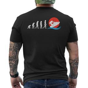 Evolution Jetski Driver I Cool Jetski T-Shirt mit Rückendruck - Seseable De