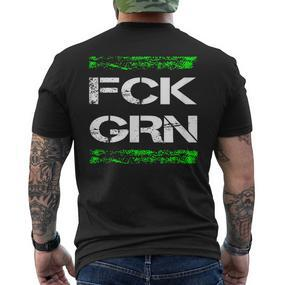 F Ck Grn Patriotisch Widerstand Anti-Grün Deutschland T-Shirt mit Rückendruck - Seseable De