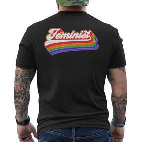 Feminist Vintage Feminism Retro Vintage T-Shirt mit Rückendruck - Seseable De