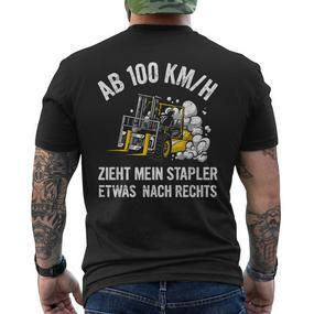 Forklift Driver Lagerist Slogan Forklift T-Shirt mit Rückendruck - Seseable De