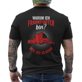 Frankfurt Skyline Bembel Frankfurt Handkäs T-Shirt mit Rückendruck - Seseable De