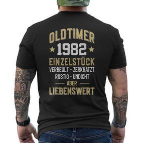 41 Jahre Oldtimer 1982 41St Birthday T-Shirt mit Rückendruck - Seseable De