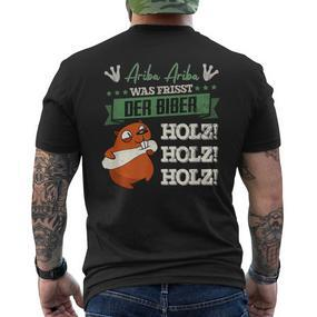 Kegel Saying Ariba Ariba Beaver For Sports Kegler T-Shirt mit Rückendruck - Seseable De