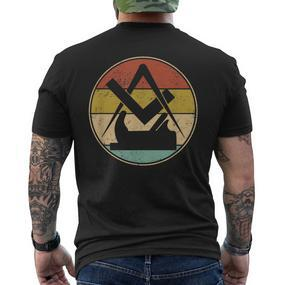 Retro Vintage Carpenters Guild Symbol T-Shirt mit Rückendruck - Seseable De