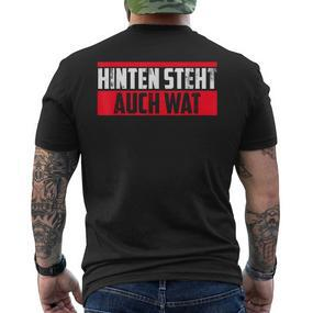 Slogan Hinten Steht Auch Wat Auch Wat German Language T-Shirt mit Rückendruck - Seseable De