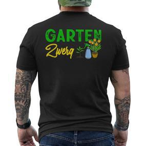 Garden Gnome Gardening Humour Hobby Gardener T-Shirt mit Rückendruck - Seseable De
