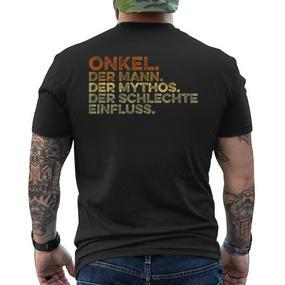 Idea Proud Werdender Bester Uncle Man Myth T-Shirt mit Rückendruck - Seseable De