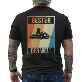 Go Kart Racing Driver Gokart Motorsport Best Kart Driver T-Shirt mit Rückendruck - Seseable De