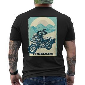 Gs Motorcycle R1200gs Enduro Biker Motorcycle Gs T-Shirt mit Rückendruck - Seseable De