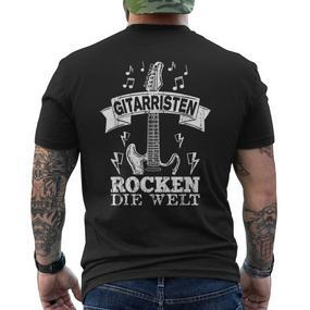 Guitar Player Idea Guitar T-Shirt mit Rückendruck - Seseable De