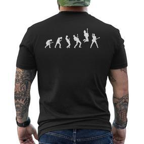 Guitarist Mit Guitar Evolution T-Shirt mit Rückendruck - Seseable De