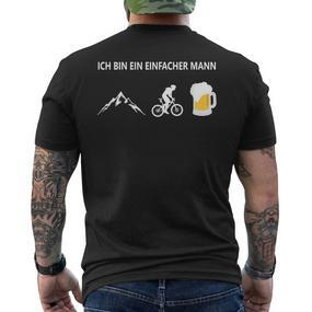 Ich Bin Ein Einfacher Mann German Language T-Shirt mit Rückendruck - Seseable De