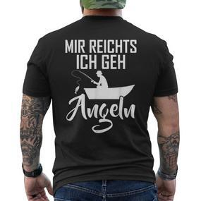 Ich Reicht's Ich Geh Angeln Fishing Slogan T-Shirt mit Rückendruck - Seseable De