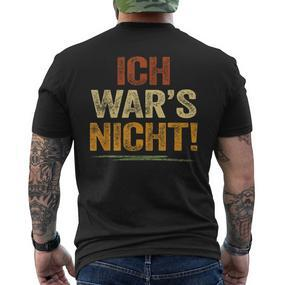 Ich War Das Nicht Fustige Ich War's Nicht  German Language S T-Shirt mit Rückendruck - Seseable De