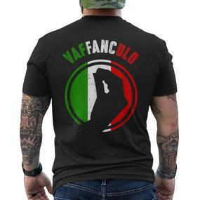 Italian Vaffanculo Italian Sicily T-Shirt mit Rückendruck - Seseable De