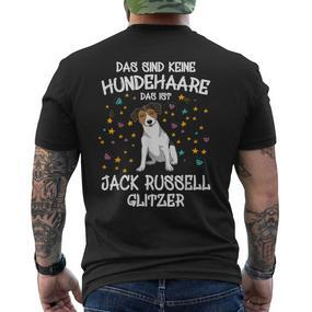 Jack Russell Glitter Dog Holder Dog T-Shirt mit Rückendruck - Seseable De
