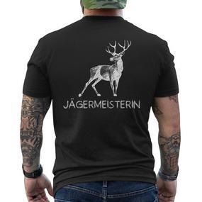 Jägermeisterin Hunter Hunter Deer Hunter Hunting S T-Shirt mit Rückendruck - Seseable De