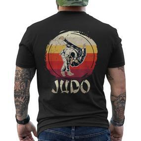 Judoka Sparring Retro Judo T-Shirt mit Rückendruck - Seseable De